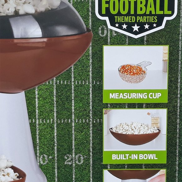 Football Shaped Popcorn Maker - Picture 2 of 6